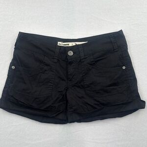 3for$20 Dollhouse Black Cuffed Short w/ White Back pocket Design size 9